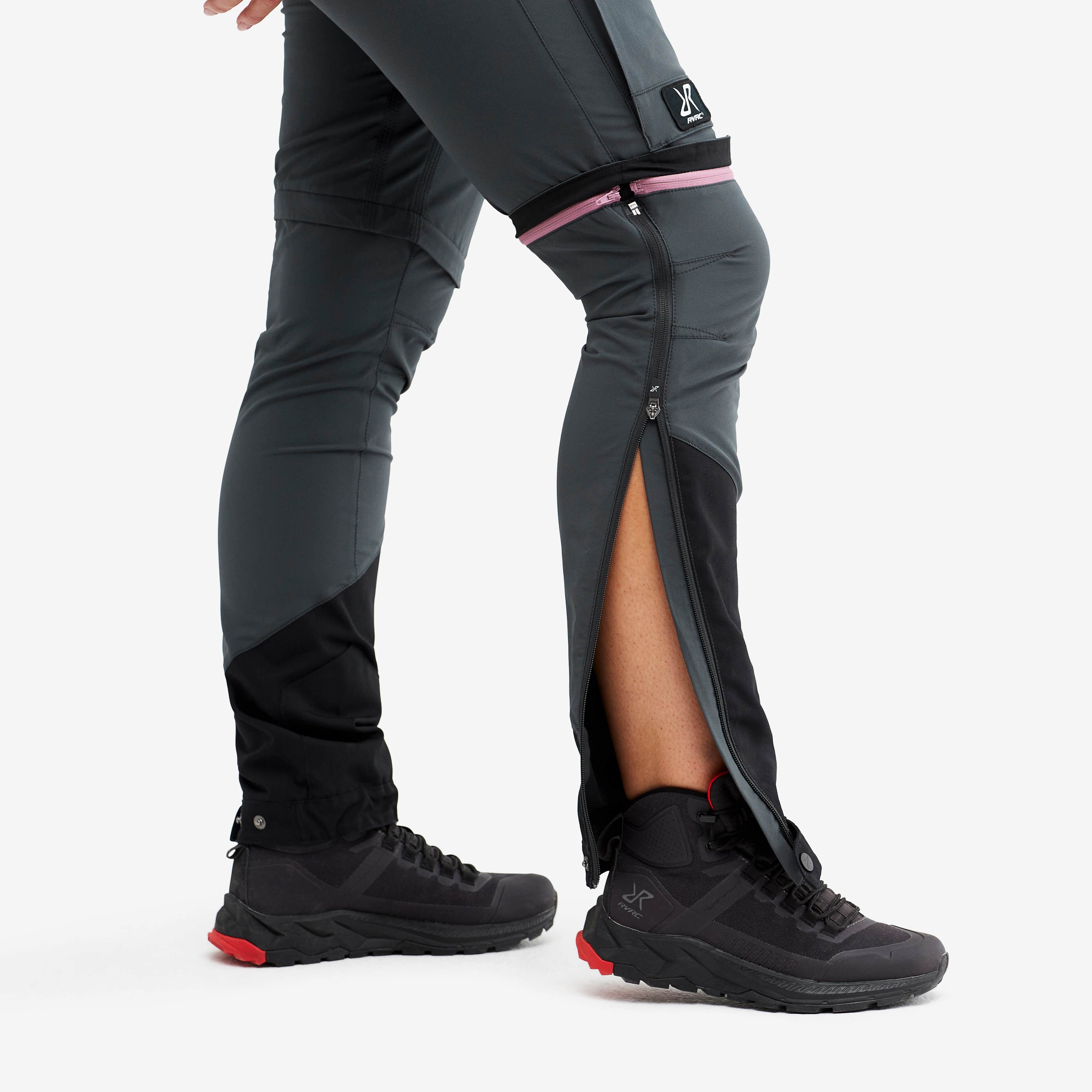 Silence T-zip Pants Femme Iron Grey/Rose
