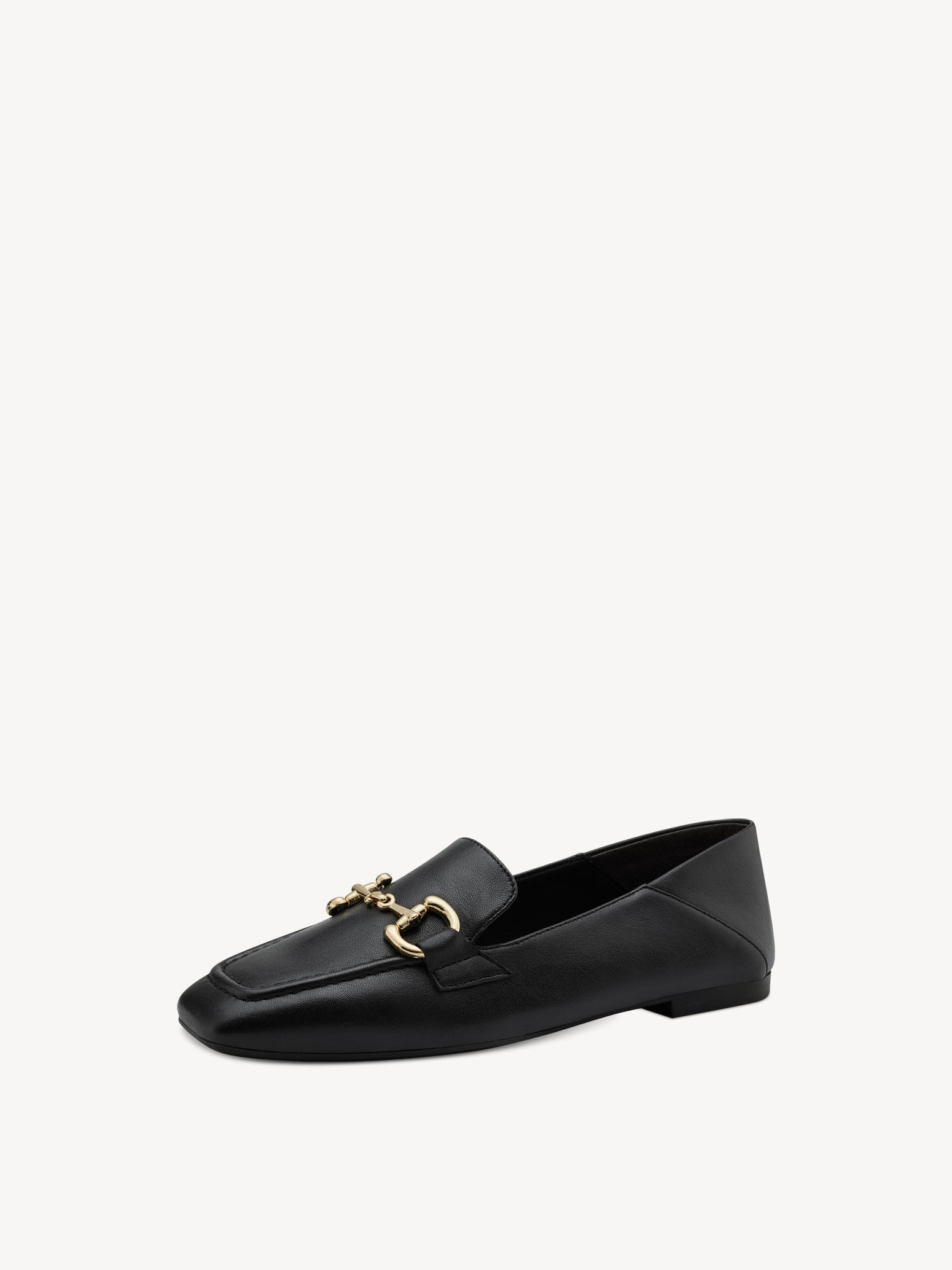 Slipper en cuir - noir