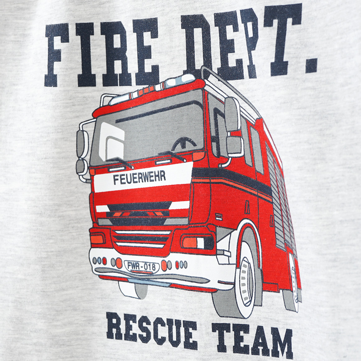 Jungen Schlafanzug mit Feuerwehr-Print