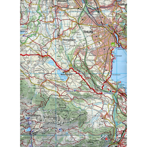 Thunersee / Adelboden - Kandersteg 30 Wanderkarte 1:40 000 matt laminiert - Wanderkarte