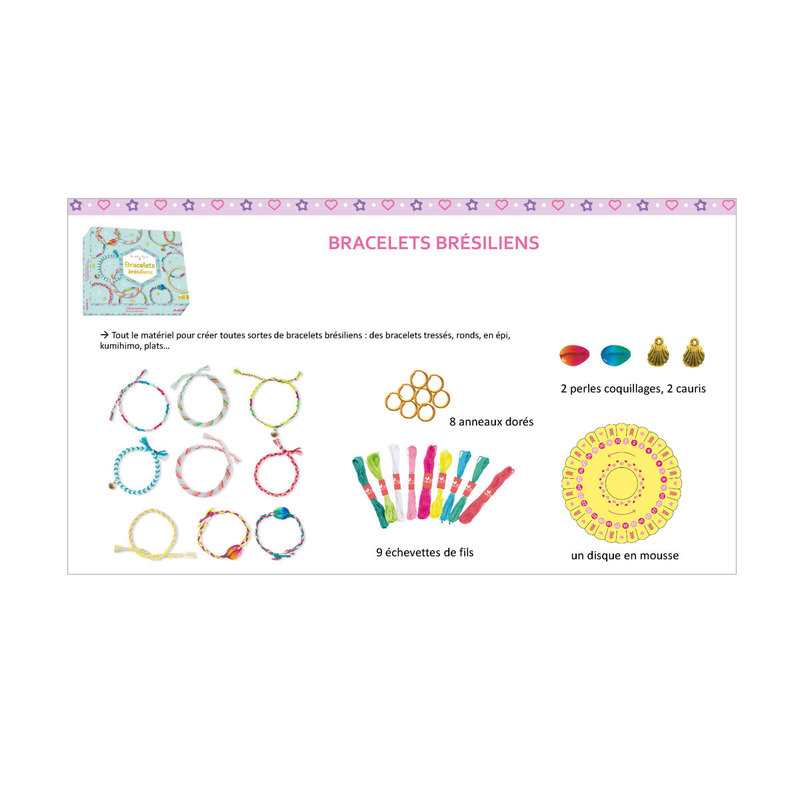 Coffret Mes bracelets brésiliens - Deux Coqs d’Or