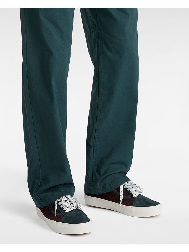 Vans Leder-Sneakers in Braun/ Grün günstig kaufen