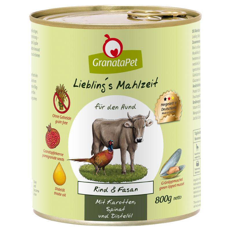 Sparpaket GranataPet Liebling's Mahlzeit 12 x 800 g