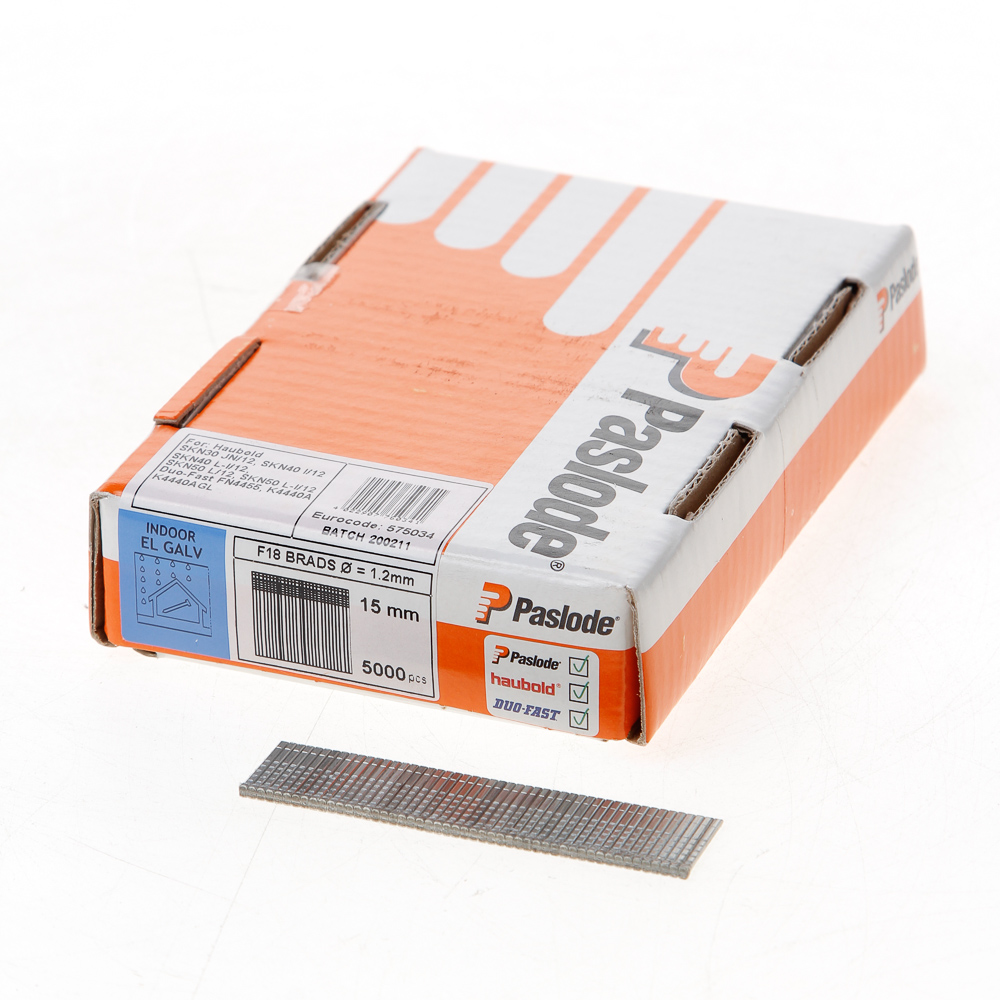Paslode Fastener 395281 F18 x 16 mm - Galvanized Finishing Nails 5000 pieces