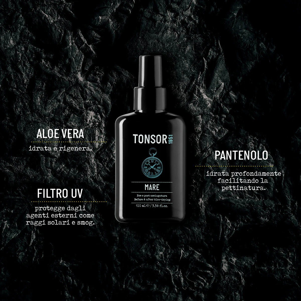 Sea Hair Care – Vor und nach dem Trocknen – Styling- und Finish-Haarspray, Haarkur