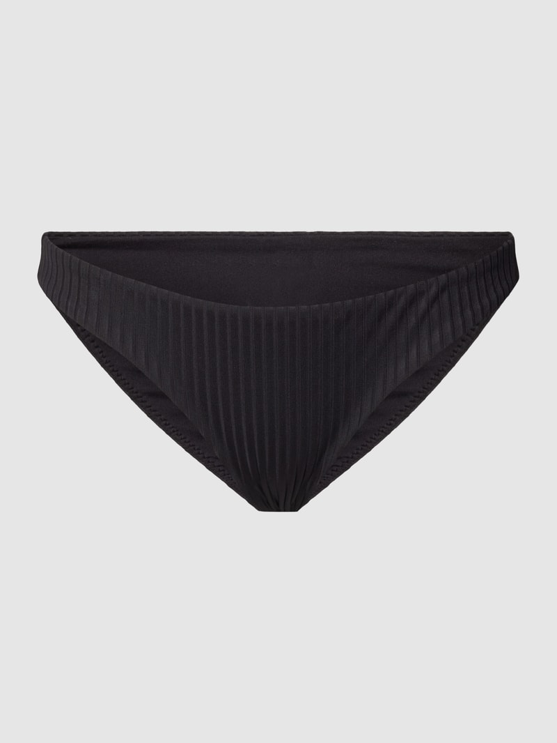 Bikini-Slip mit Strukturmuster in schwarz