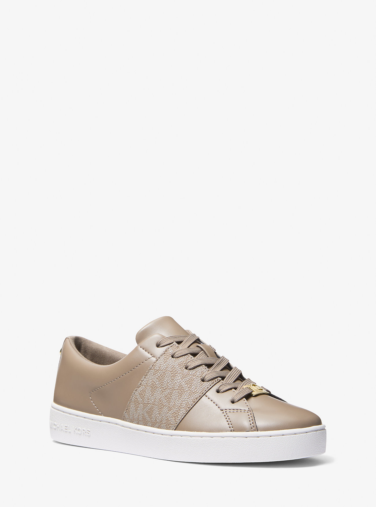 Keaton Signature Logo Stripe Sneaker - BIRCH