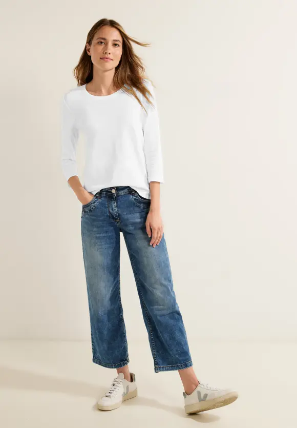 CECIL Basic Shirt mit Rundhals