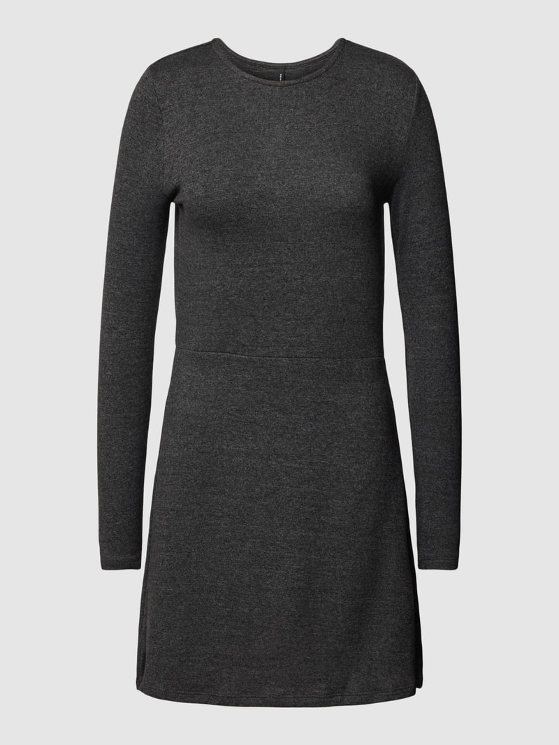 Strickkleid mit Rundhalsausschnitt Modell 'BELLA' in black