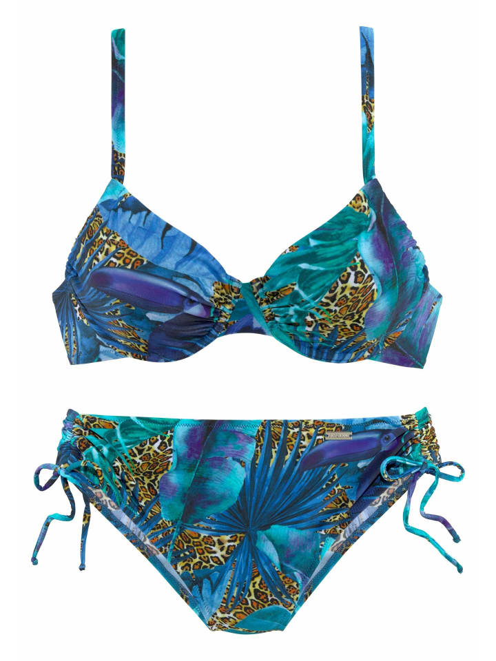 LASCANA Bügel-Bikini in blau-bedruckt günstig kaufen