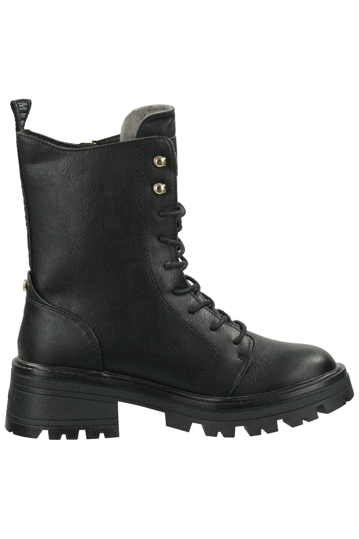 Mustang  Stiefelette - Schwarz - Blockabsatz