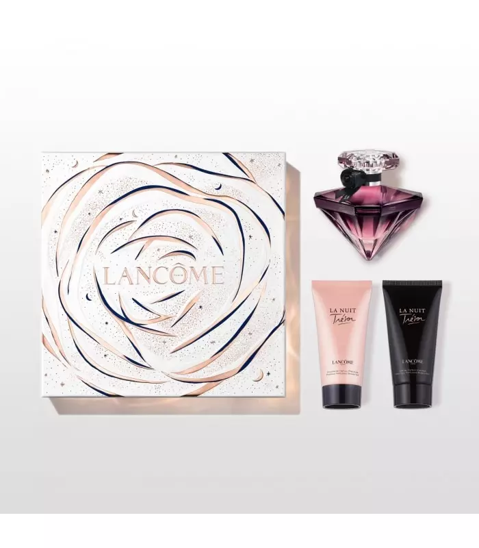LA NUIT TRESOR Coffret Eau de Parfum + Douche de parfum + Lait de parfum