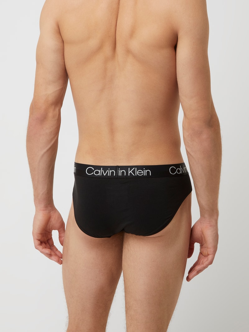 Slips mit elastischem Logo-Bund im 3er-Pack in schwarz