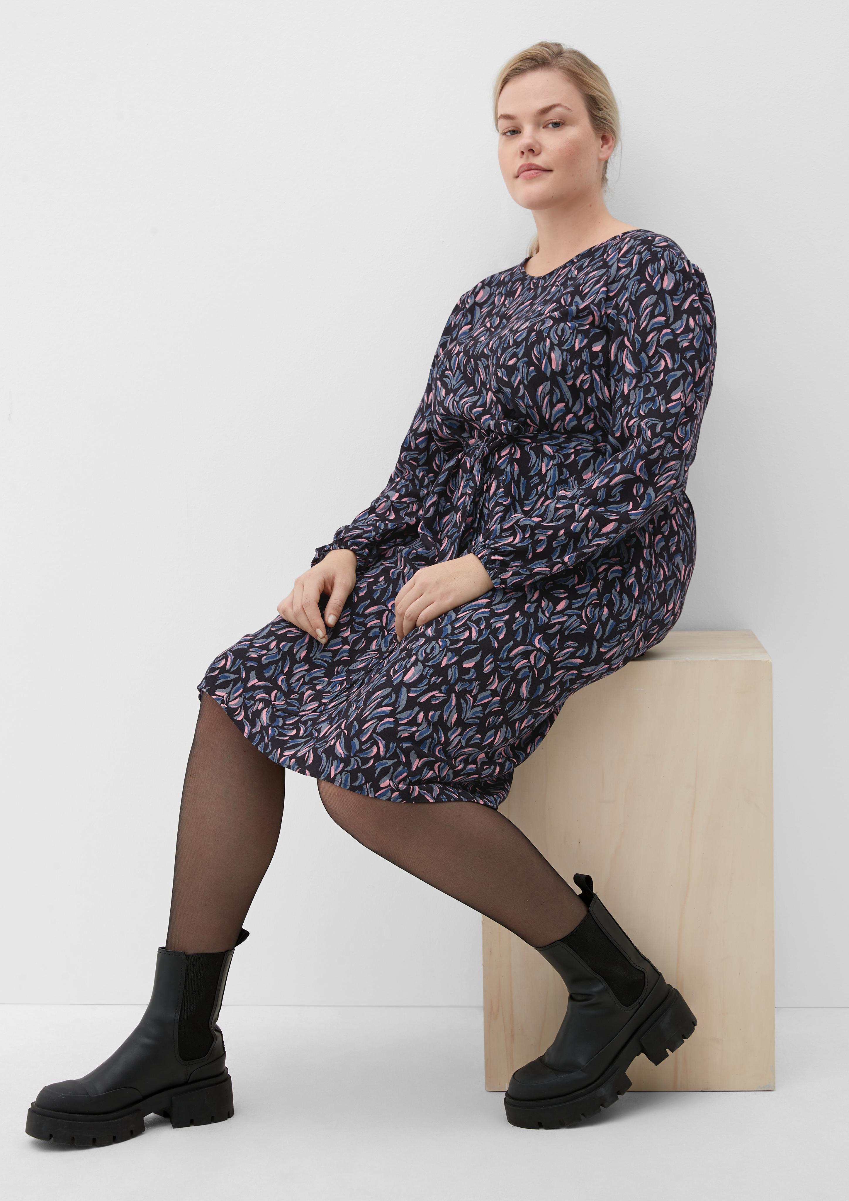 Midikleid aus Viskosecrêpe  2125099-99A1
