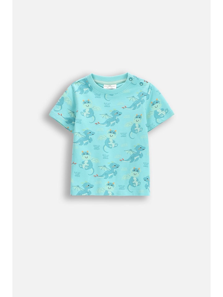 Coccodrillo T-Shirt mit kurzen Ärmeln in türkis günstig kaufen