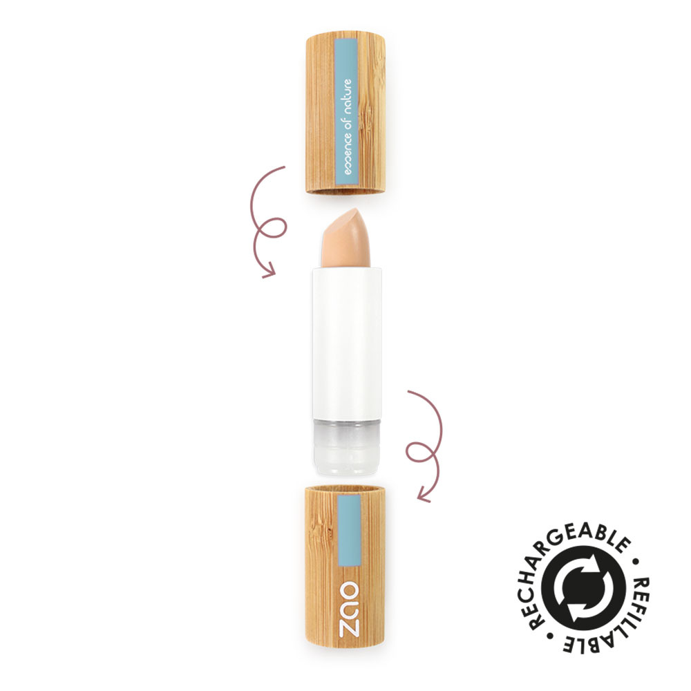 zao essence of nature Correcteur 494 Brun orangé ZAO Correcteur Certifié Bio, Formule 100% naturelle, Vegan et Rechargeable
