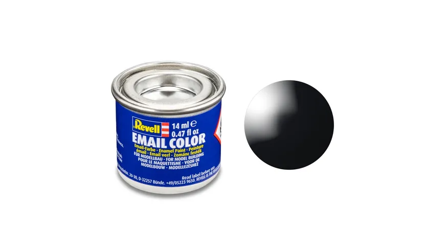 Revell 32107 Email Color Schwarz, glänzend, 14ml, RAL 9005 14 ml