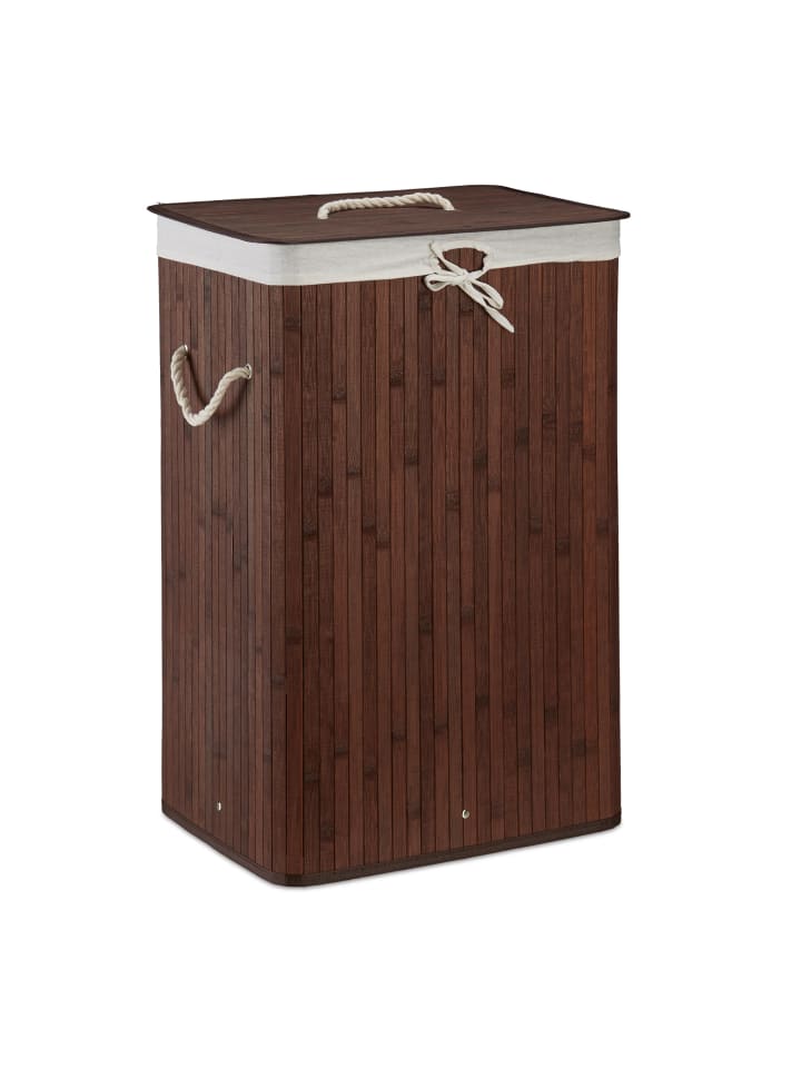 relaxdays 2x Wäschekorb in Braun/ Weiß - Je 83 l günstig kaufen onesize