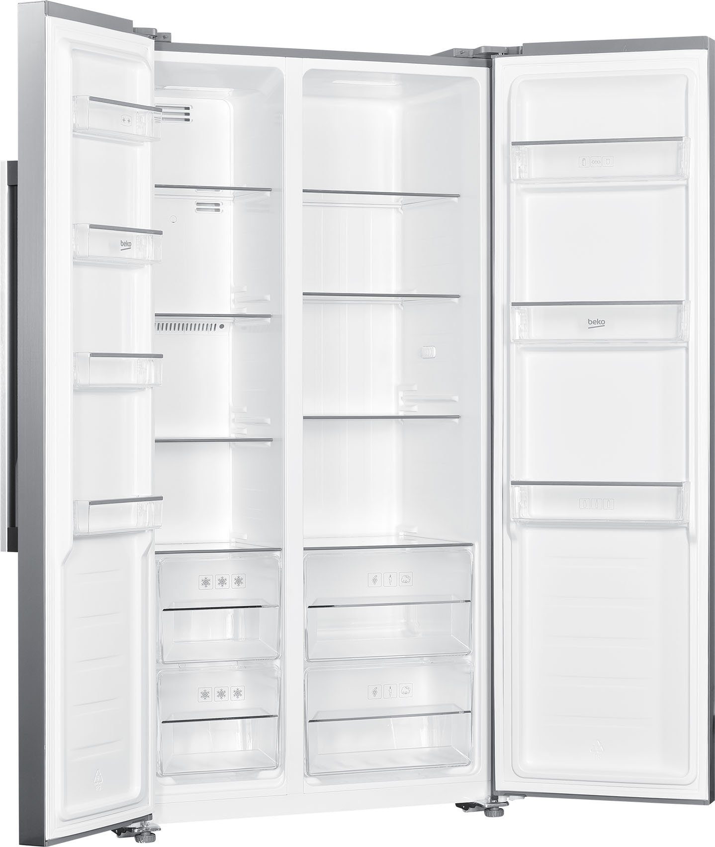BEKO Side-by-Side GNO4331XPN, 177 cm hoch, 90 cm breit