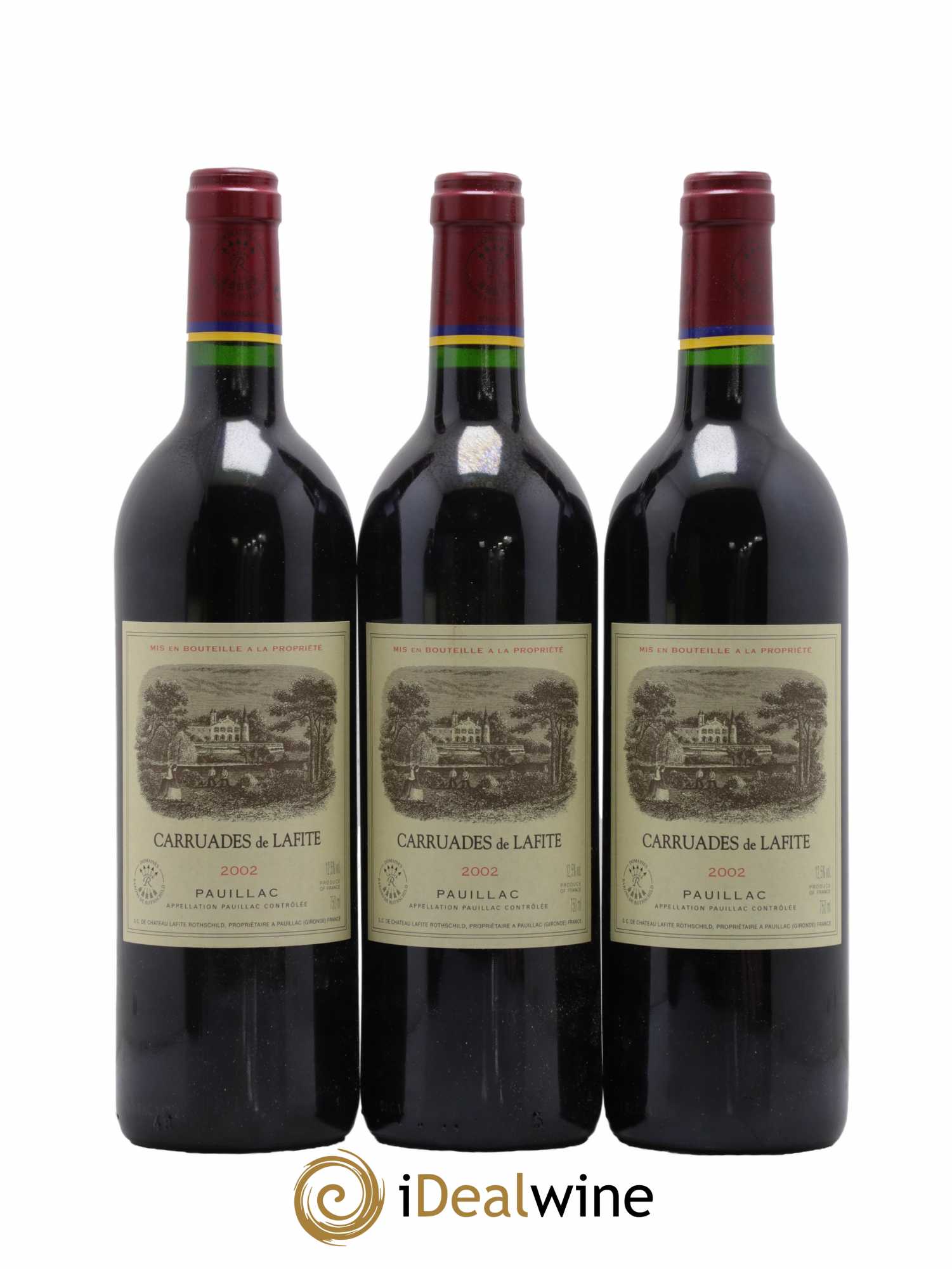 Carruades de Lafite Rothschild Second vin  2002 - Lot de 12 Bouteilles