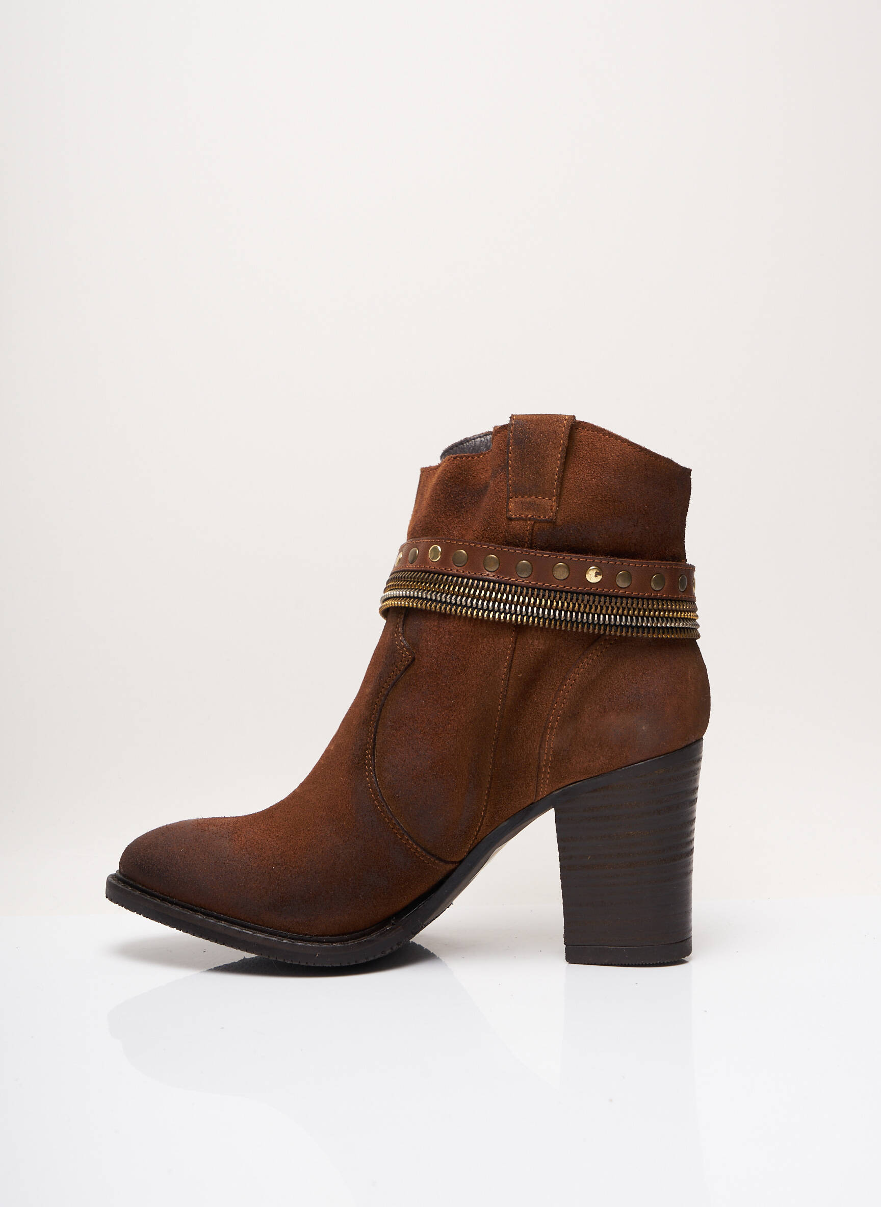 Lsq Bottines Femme couleur marron