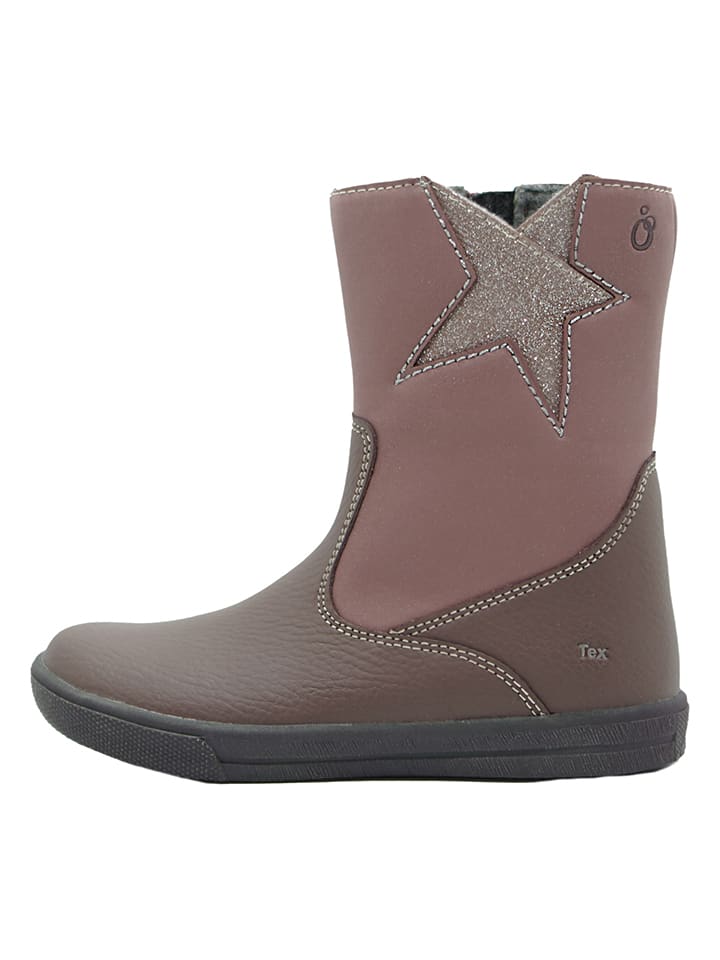 lamino Leder-Boots in Mauve günstig kaufen