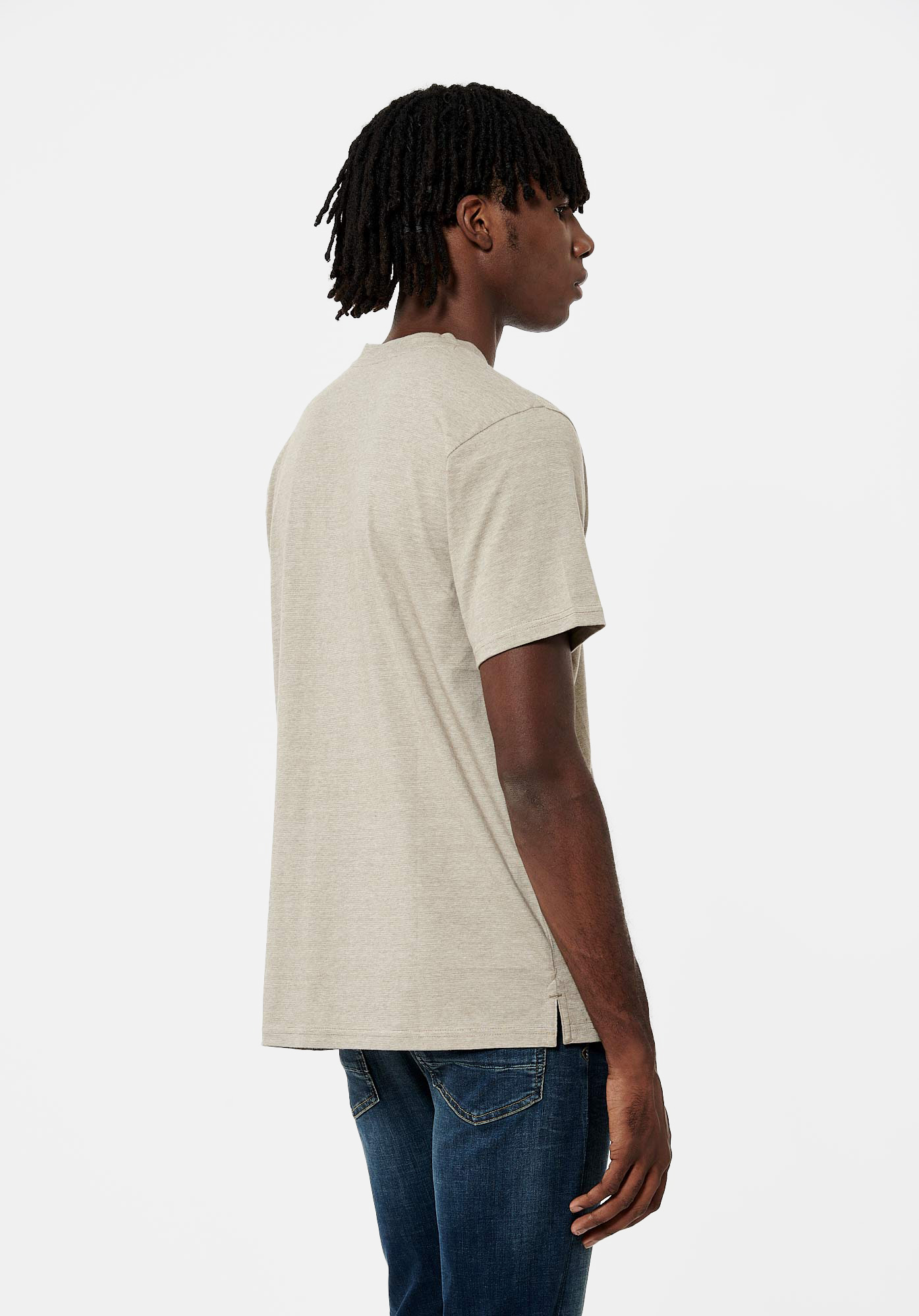 SAVE   T-shirt chiné Homme en 100% coton