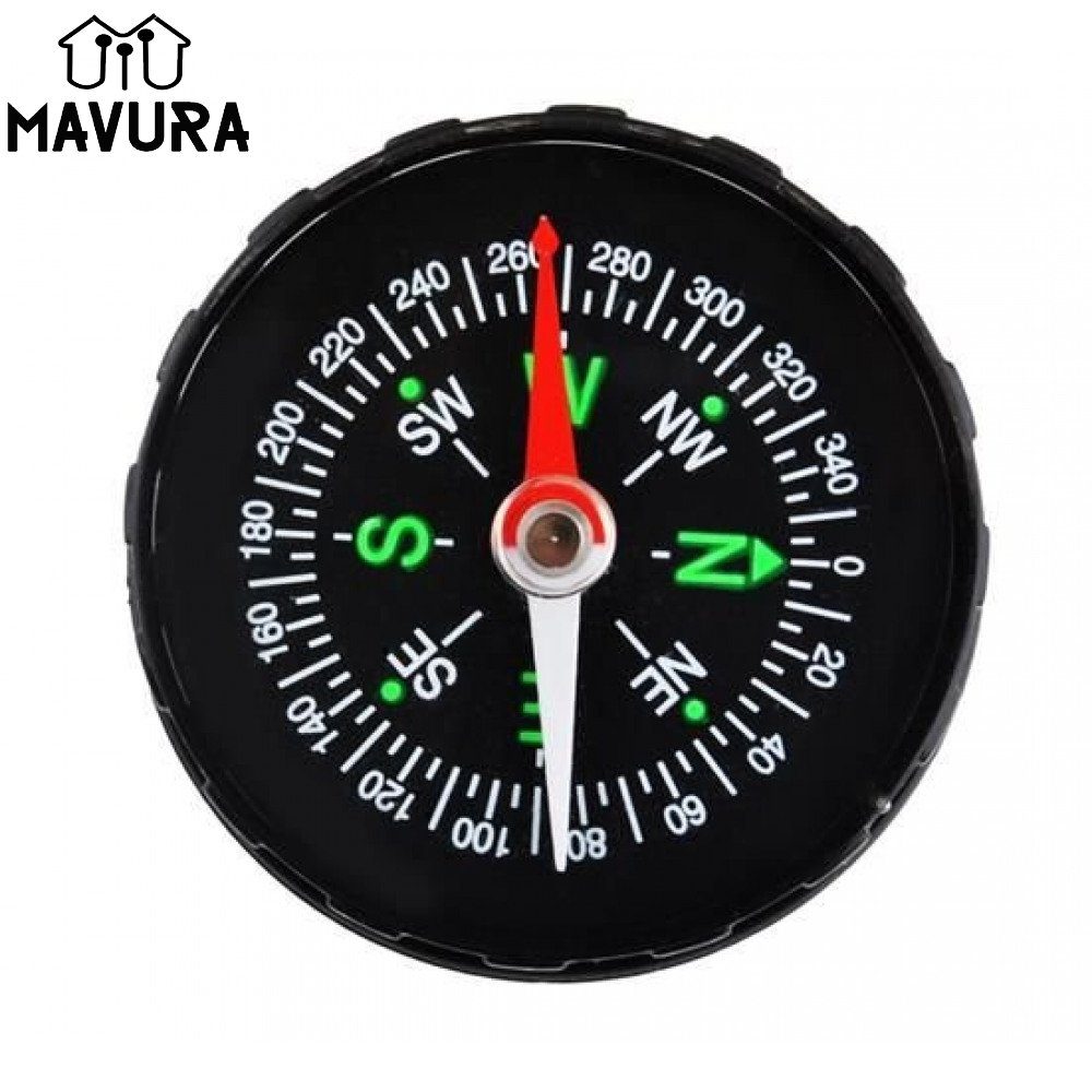 MAVURA Kompass Taschenkompass Mini Outdoor Compass Marschkompass Wandern Auto Fahrrad tragbar Universal Jäger Pfadfinder Kompass