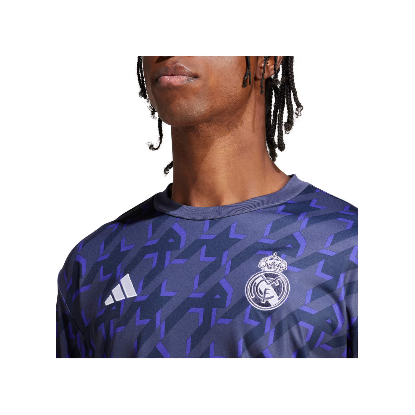 adidas Real Madrid Prematch Warmtop 2023/2024 Blau