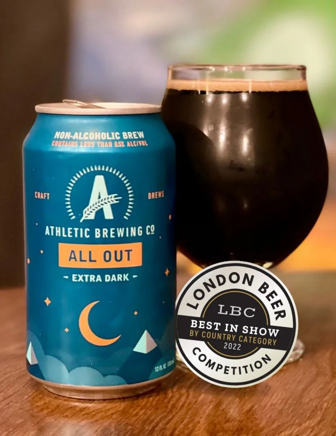 Athletic Brewing : All Out Extra Dark - Gueule de joie 0.4° |  33 cl