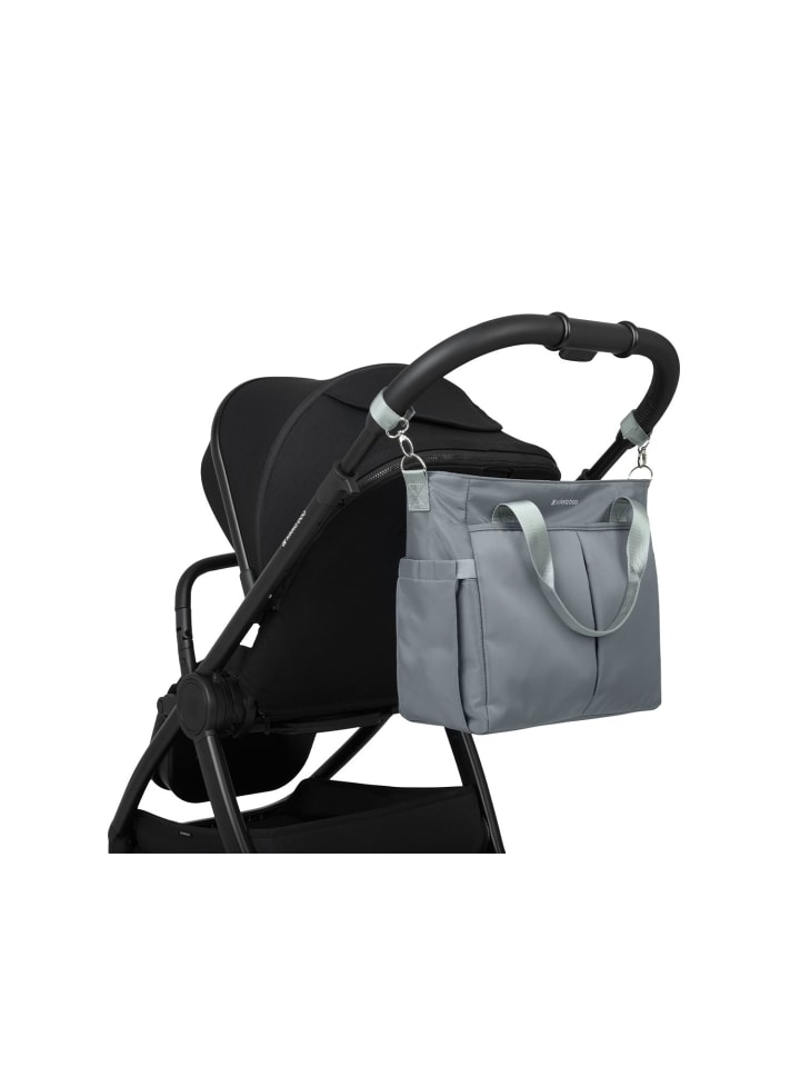Kikkaboo Wickeltasche Brielle Clips in grau günstig kaufen onesize