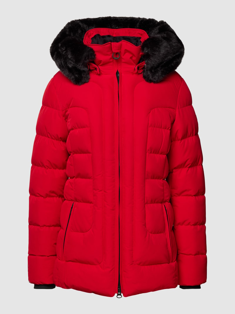 Funktionsjacke mit Steppnähten Modell 'Belvitesse' in rot