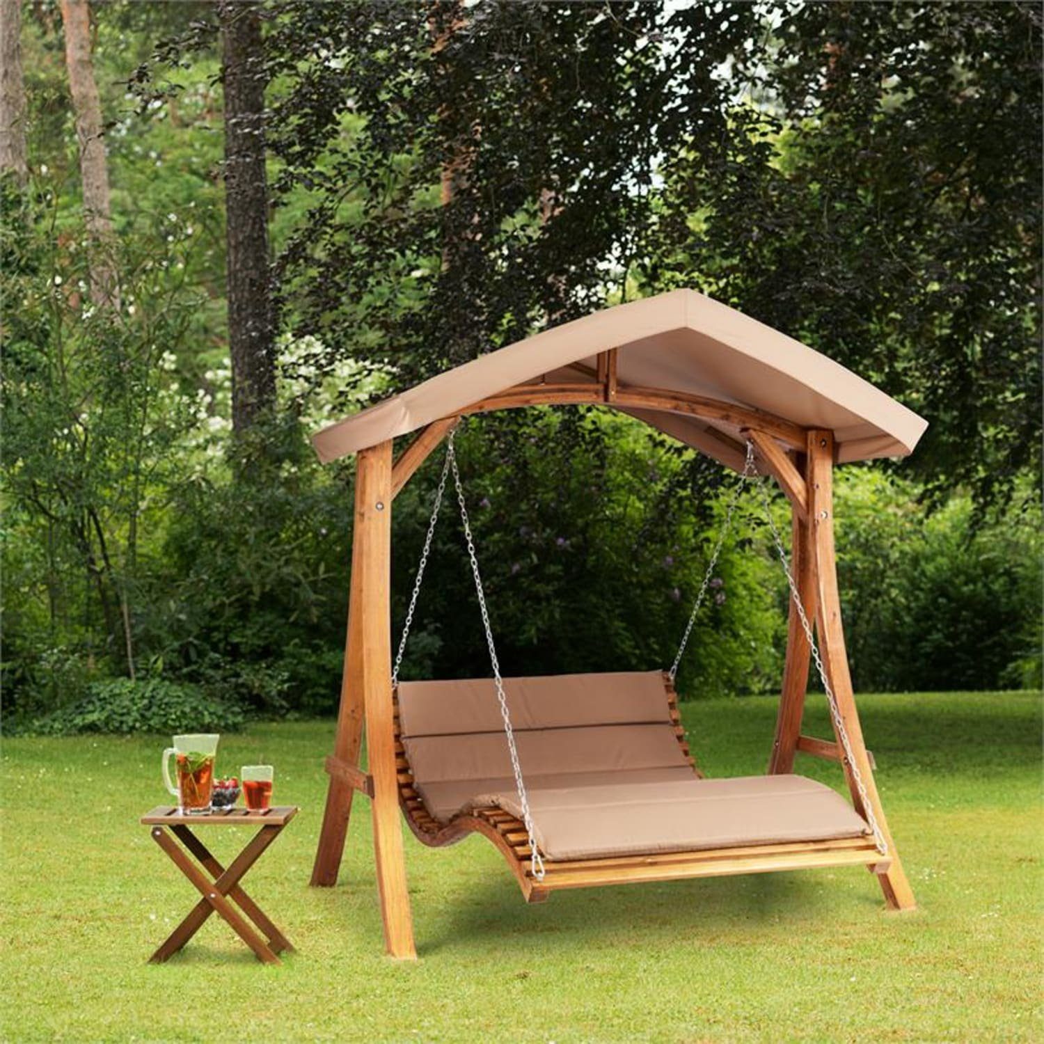 blumfeldt Hollywoodschaukel Bermuda, Set, BxTxH: 200x130x215 cm