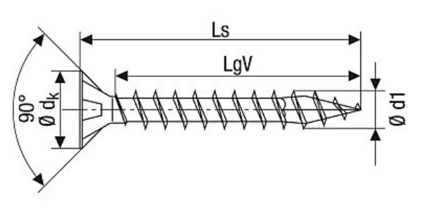SPAX 1081010400503 Равни вишеглави крстасти Z2 пуни навој WIROX 200ST