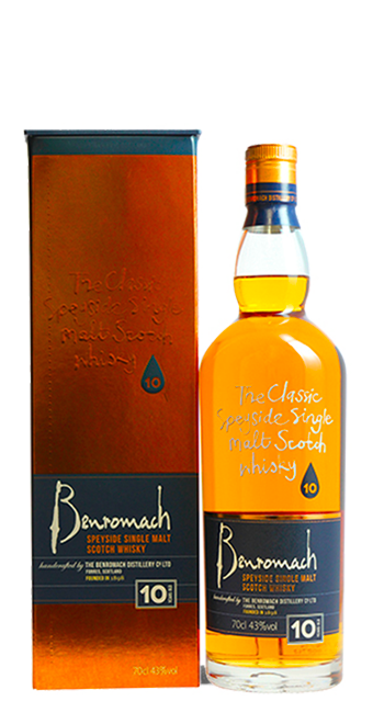 Whisky / Ecosse Benromach   Speyside  70 cl - Single malt - 10 ans d'âge