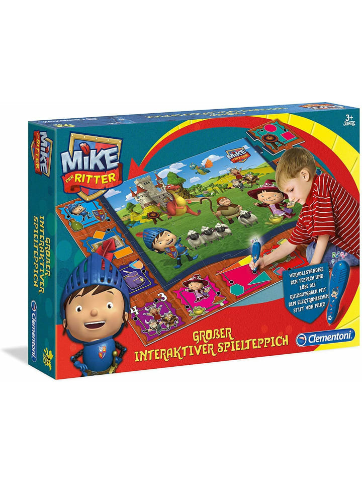 Clementoni Großer interaktiver Spielteppich Mike der Ritter mit Stift für Kinder 3 Jahre günstig kaufen onesize