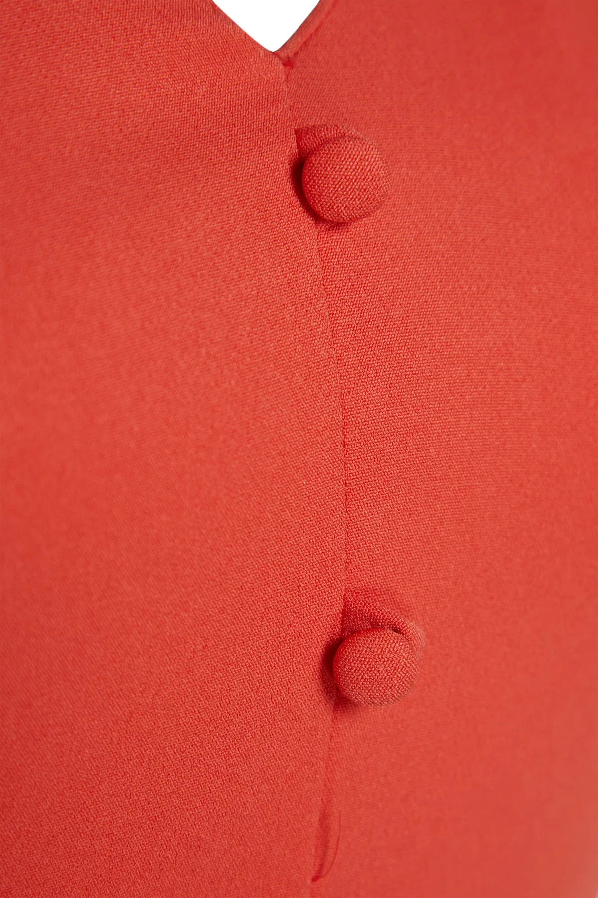 Trendyol Collection  Granatapfelblüten-Volant, geknöpft, A-Linie/Glockenform, gewebtes Minikleid TWOSS23EL02259