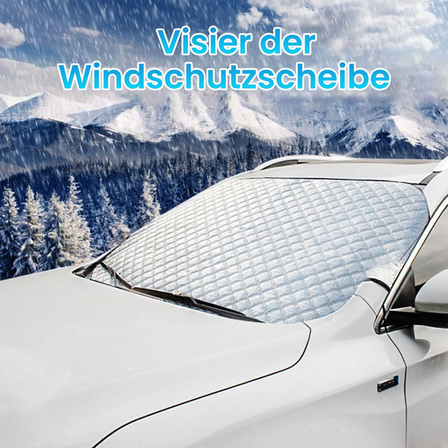 TOPMELON Autosonnenschutz Sonnenschutz Abdeckung Frontscheibe Für alle Jahre