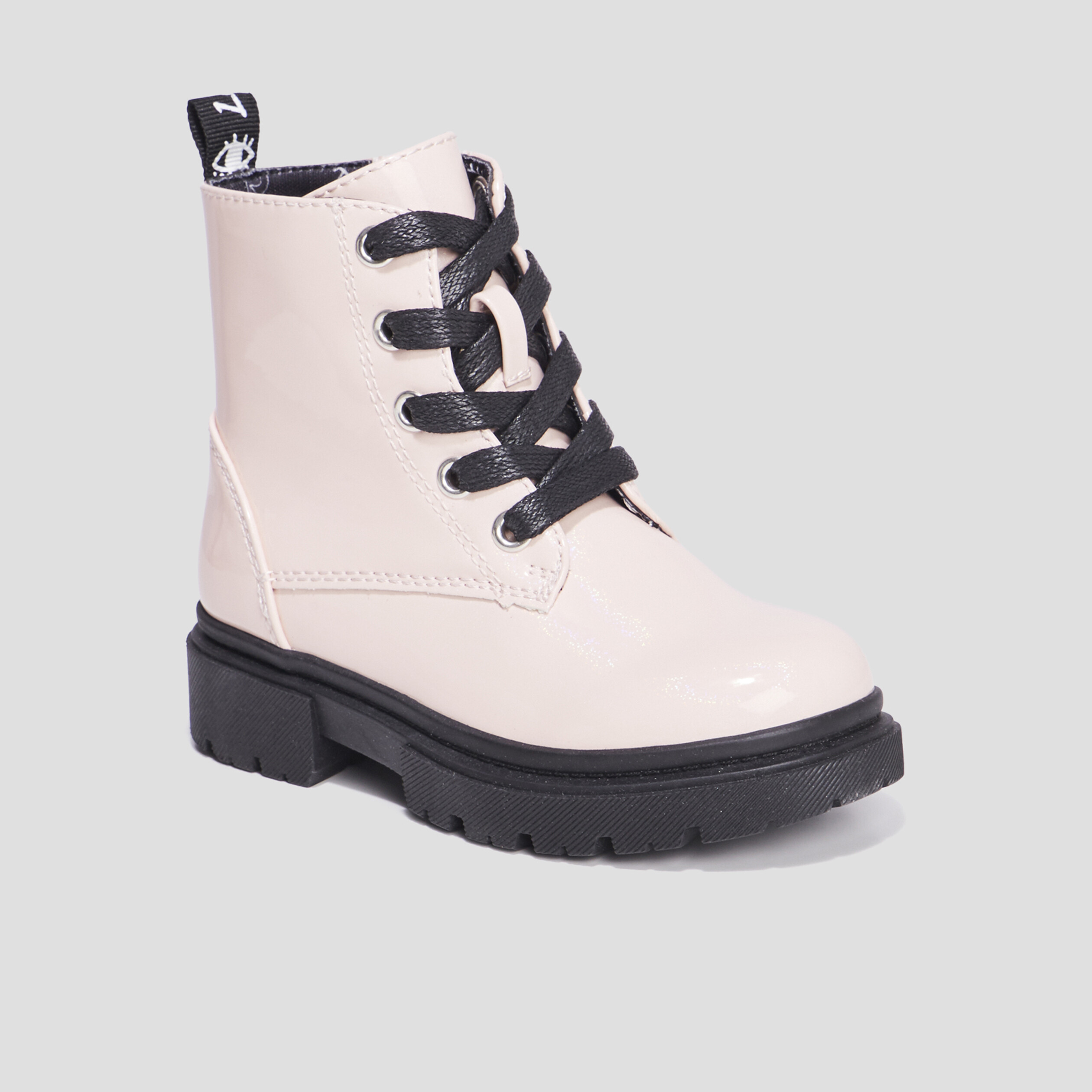Bottines crantées zippées Liberto rose fille | La Halle
