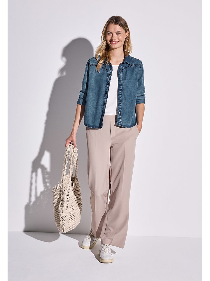 Street One Jeansbluse in Blau günstig kaufen