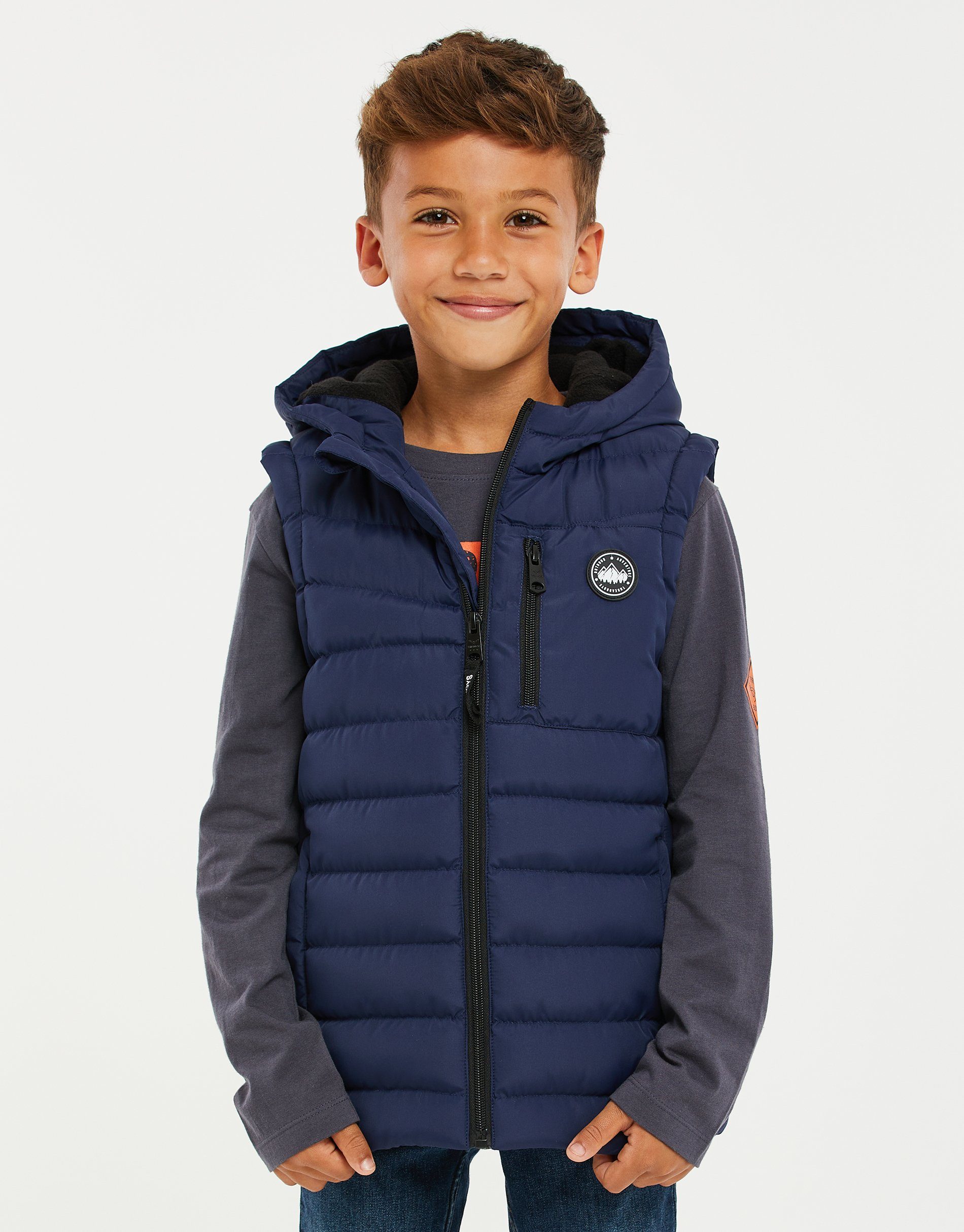Threadboys Steppweste Longline Gilet Ashcroft