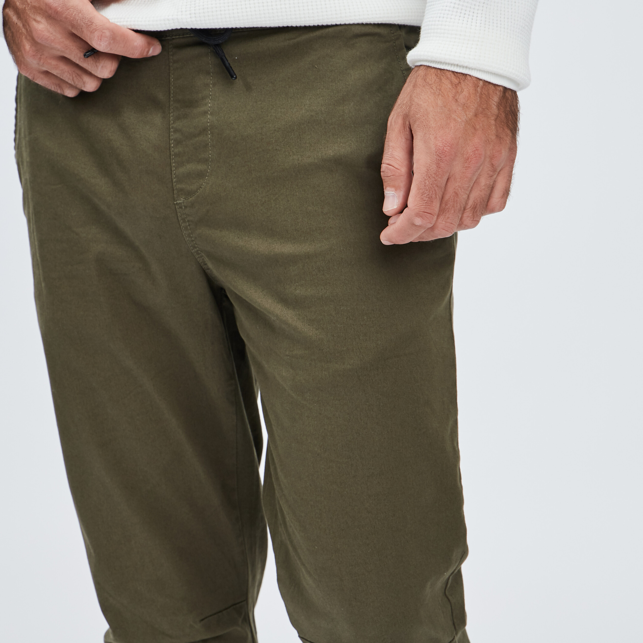 Pantalon jogpant vert kaki homme | La Halle