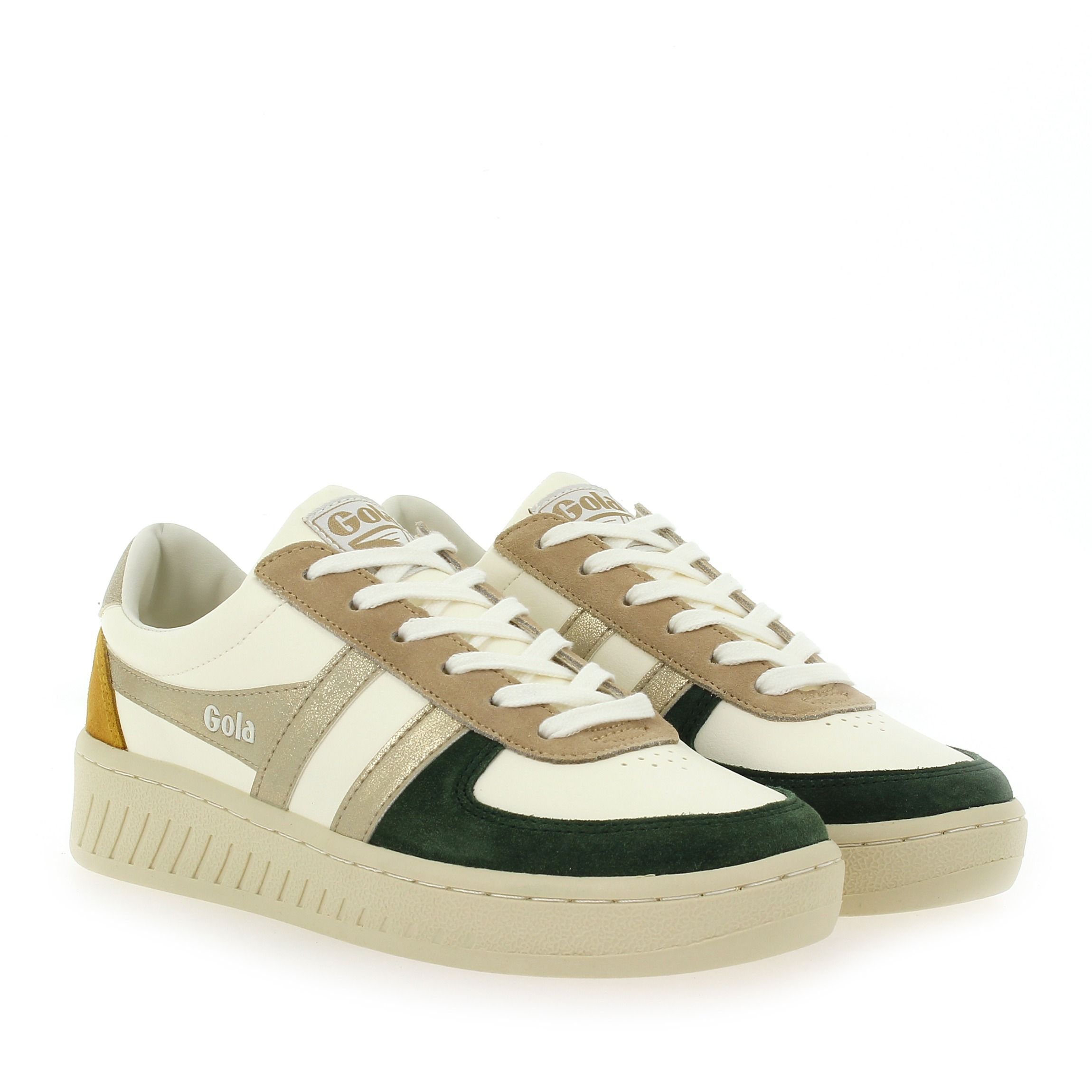 Gola  GRANDSLAM QUADRANT CLB207 - Blanc Vert