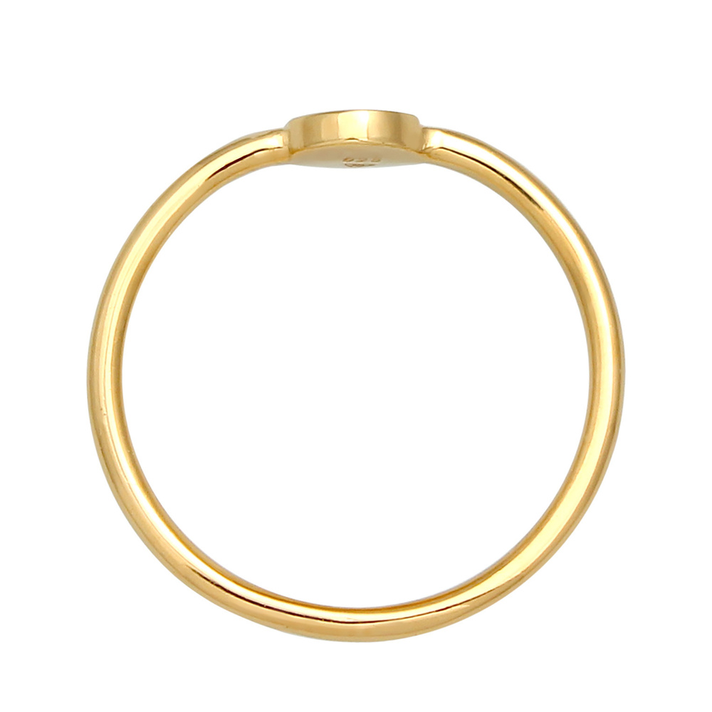 Elli Elli Bague Bague à empiler pour femme - Blogueur de la tendance de base Geo Plaqu Bague
