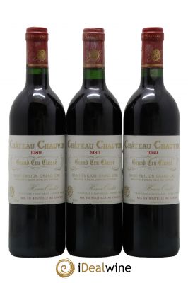 Château Chauvin Grand Cru Classé  1989 - Lot de 3 Bouteilles