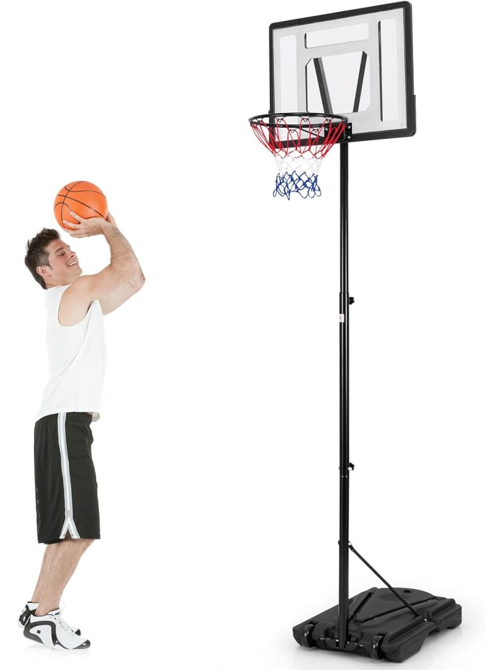 COSTWAY Basketballständer 172-305cm in Schwarz günstig kaufen onesize