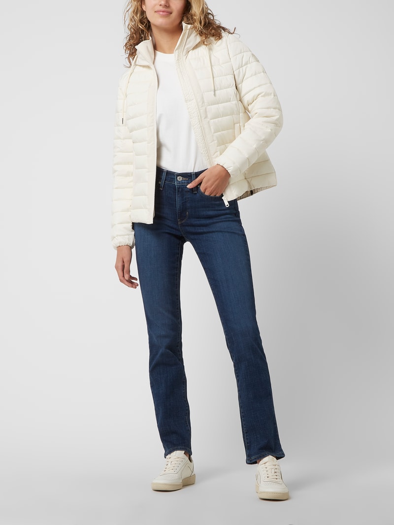Shaping Straight Fit Jeans mit Stretch-Anteil Modell '314' - ‘Water<Less™’ in dunkelblau