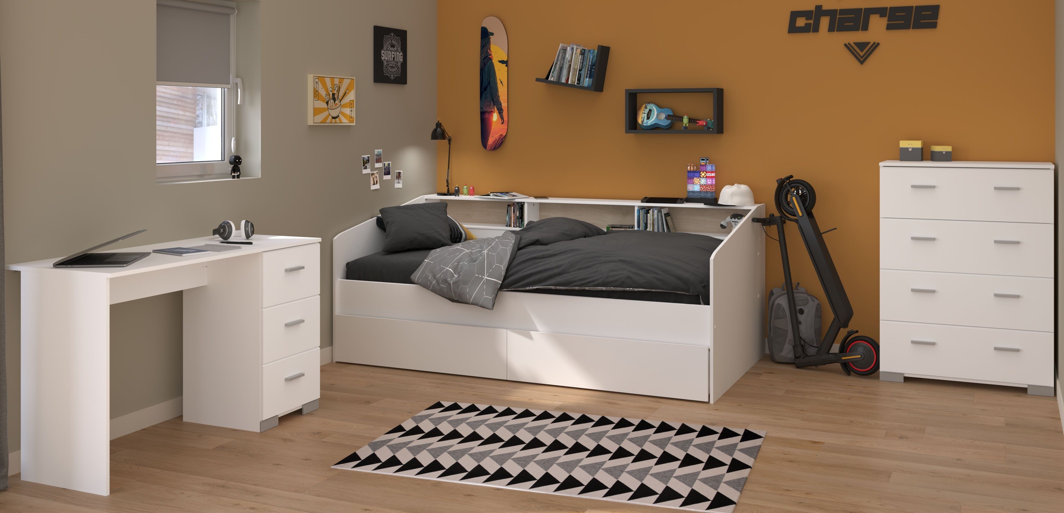 Parisot Jugendzimmer-Set Parisot Kinderzimmer, 4-tlg. - Sleep 44, (5-St)
