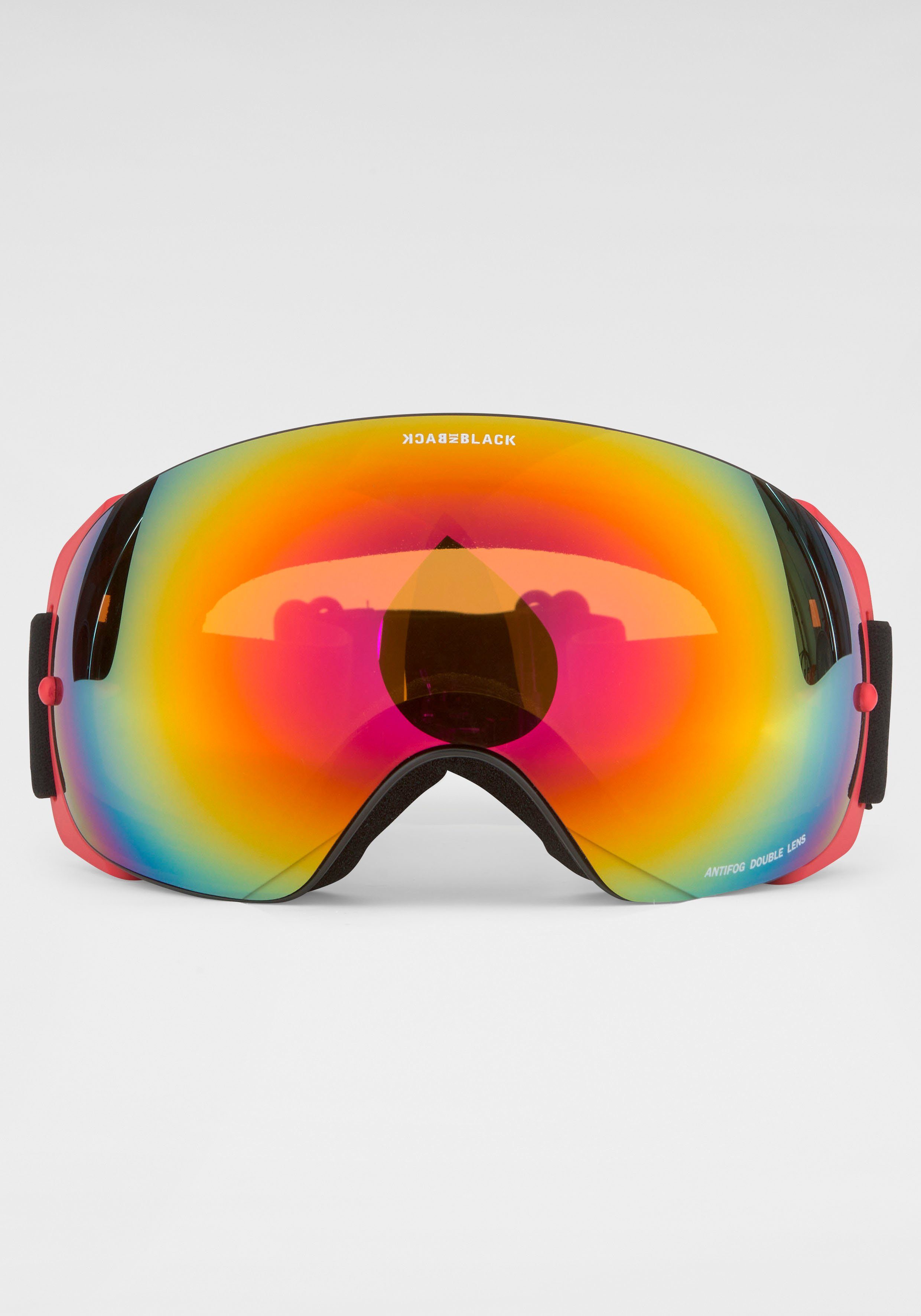 BACK IN BLACK Eyewear Skibrille, Antifog double Lens