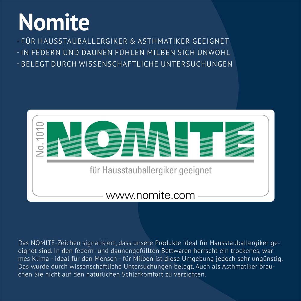 Daunenkissen Luxus Kopfkissen 60% Daunen, casimum, Füllung: 60% Daunen / 40% Federn, Bezug: Weiß, nachhaltig produziert, allergikergeeignet, kuschelig weich